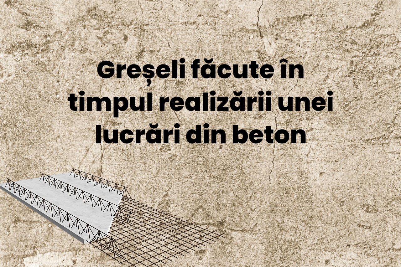 Cele mai frecvente greșeli făcute în timpul realizării unei lucrări din beton